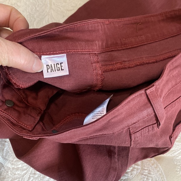 NWOT Paige verdugo crop redwood silk coating jeans - Picture 11 of 14